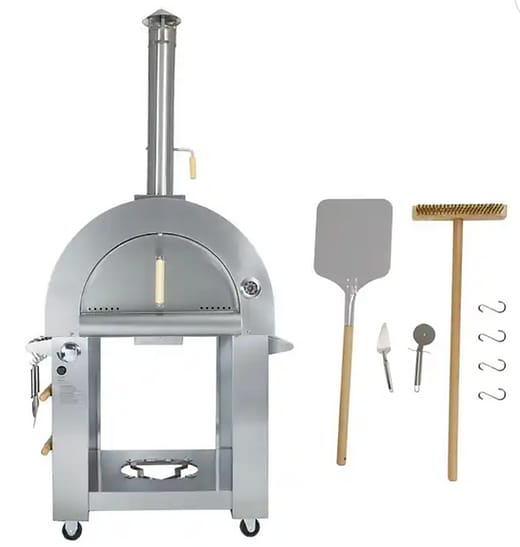 Dual Burning Pizza Oven & Stand