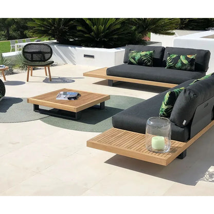 Modern Luxe Teak Patio Set