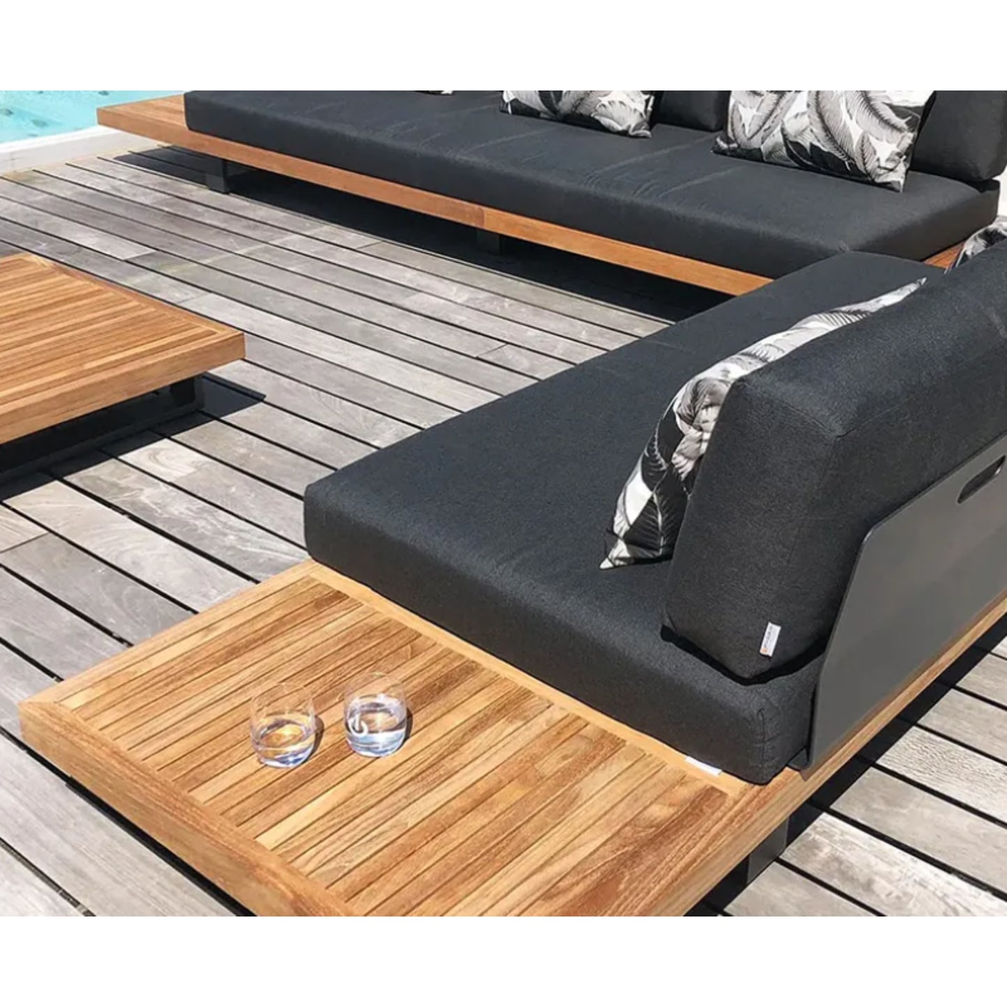 Modern Luxe Teak Patio Set