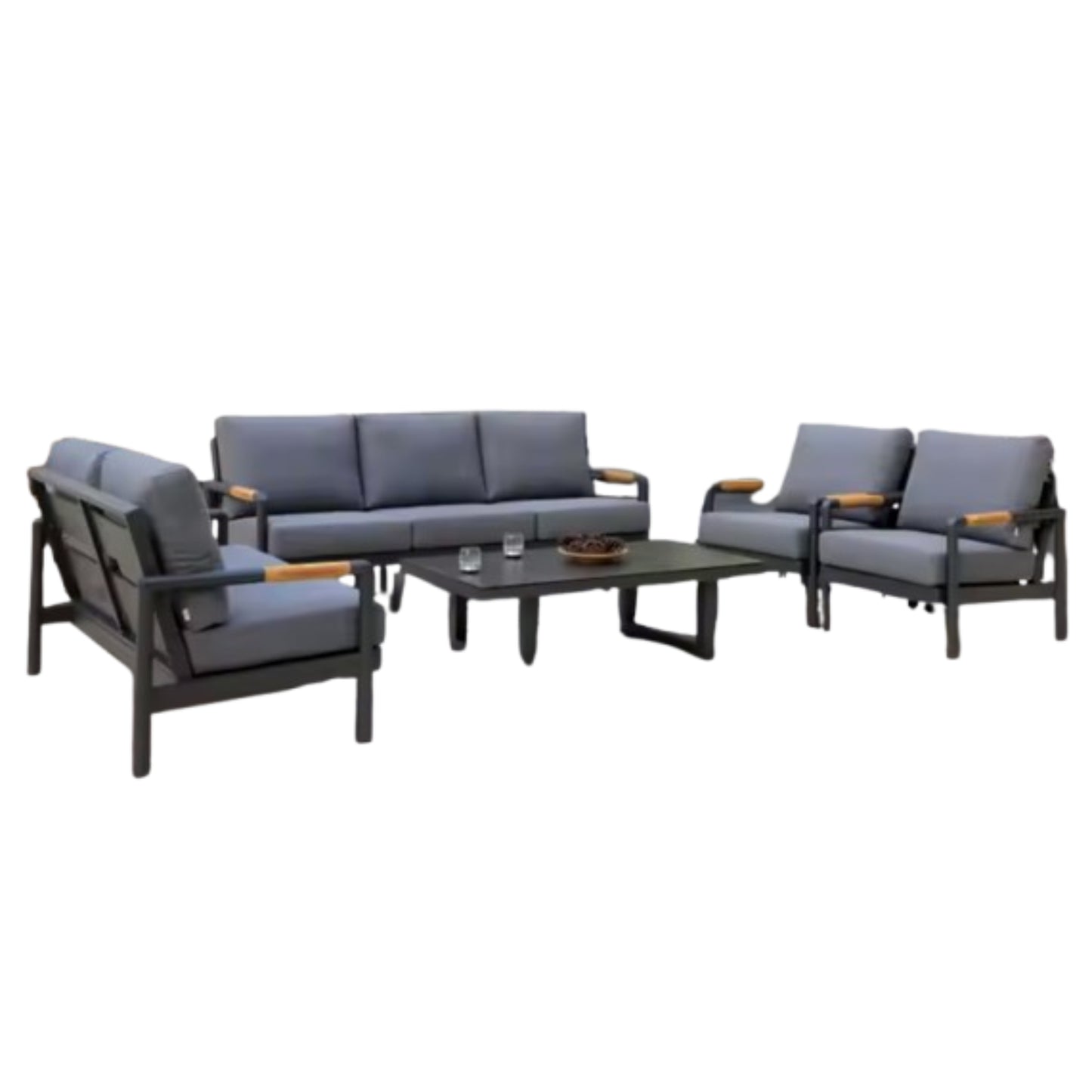 Urban Elegance Aluminum Patio Set