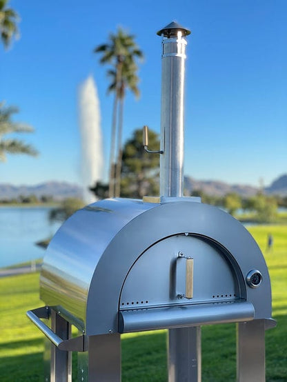 Built-In Kokomo 32” Wood Fired Stainless Steel Pizza Oven